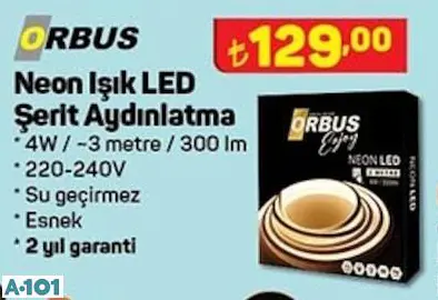 ORBUS NEON IŞIK LED ŞERİT AYDINLATMA ORBUS NEON IŞIK LED ŞERİT AYDINLATMA